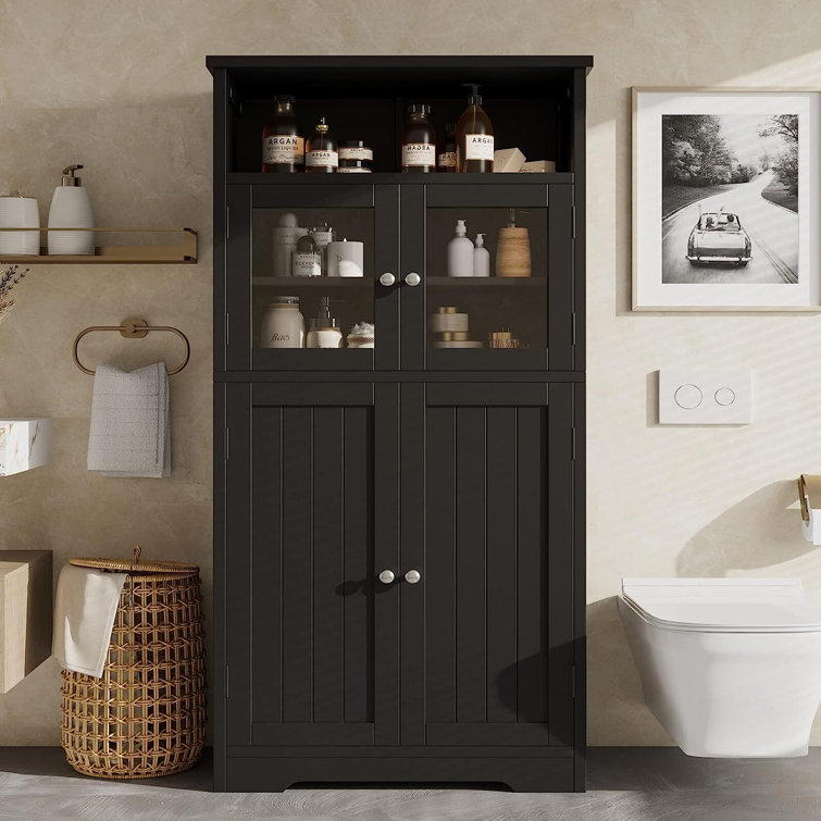 Wildon Home® Moncton Solid Wood Freestanding Bathroom Wayfair